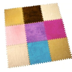 Kwadratowa mozaika - mata aksamitna - puzzle piankowe - dywan DIY 25 * 25 cmDywany