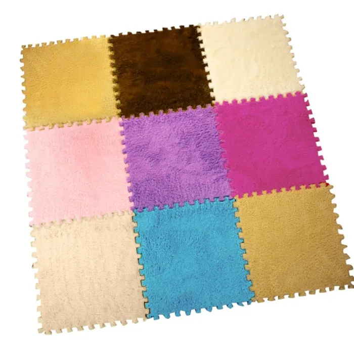 Quadratische Mosaik - Samtmatte - Schaumpuzzles - DIY Teppich 25 * 25 cm