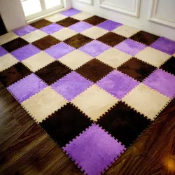 Carré mosaïque - tapis de velours - puzzles - tapis DIY 25 * 25 cm