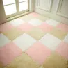 Square mosaic - sammet matta - skumpussel - DIY matta 25 * 25 cm