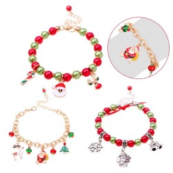 Bracelet de Noël avec perles & charmes