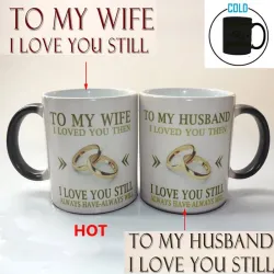 A La Mia Moglie / A Il Mio Marito - temperatura colore mug - 350 ml