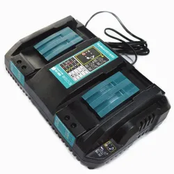 Dubbel batteriladdare för Makita 14.4V - 18V - BL1830 - Bl1430 - DC18RC - EU-plugg