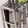 Knives haltija - 6 reikää - ruostumaton teräskeittiö