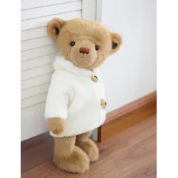 Animales de pelucheoso de peluche con abrigo blanco - juguete