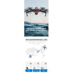 X46G-4K - 5g - wifi - fpv - gps - 4k leveä kulmakamera - harjaton - taitettava