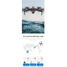 X46G-4K - 5g - wifi - fpv - gps - 4k leveä kulmakamera - harjaton - taitettava