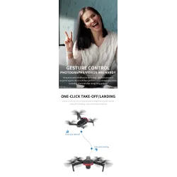 X46G-4K - 5g - wifi - fpv - gps - 4k leveä kulmakamera - harjaton - taitettava