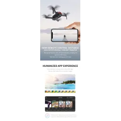 X46G-4K - 5g - wifi - fpv - gps - 4k leveä kulmakamera - harjaton - taitettava
