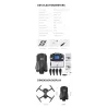 X46G-4K - 5g - wifi - fpv - gps - 4k leveä kulmakamera - harjaton - taitettava