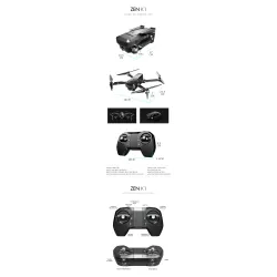 VISUO K1 - 5 g - Wifi - fpv - gps - 4k hd kaksoiskamera - harjaton - taitettava
