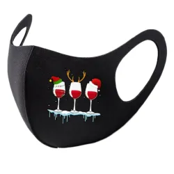 8 pièces - visage protecteur / masques de bouche - lavable - Tirage de Noël