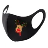 8 pieces - protective face / mouth masks - washable - Christmas print