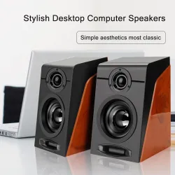 Altoparlanti in legno - stereo basso - altoparlanti per computer