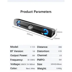 USB - Bluetooth speaker - stereo - subwoofer - waterdichtBluetooth Luidsprekers