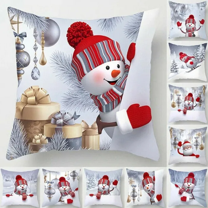 Fundas de cojinesNavidad snowman - funda de almohada - 45 * 45 cm