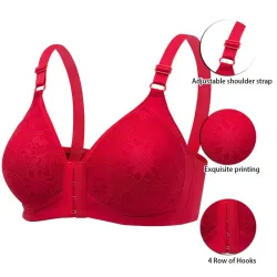 Sexy push-up bh - grote maten - sluiting aan de voorkant - draadvrij - naadloosLingerie