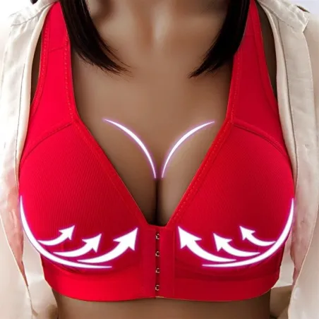 Sexy push-up bra - plus size - front closure - langaton - saumaton