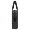 Sac d'affaires classique - cuir plaid - mallette