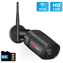5 MP - 1920P HD - telecamera di sicurezza wireless - audio a due vie - WiFi - supporto Onvif - impermeabile