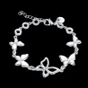 Bracelet tendance avec papillons - 925 argent sterling