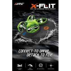JJRC H94 X-FLIT uppgraderad - 3-i-1 - luft - båt - land - körläge - en nyckelavkastning