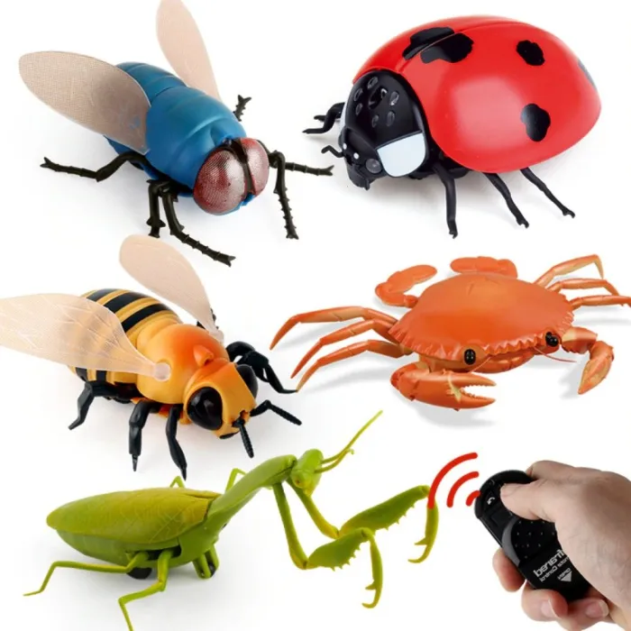 Infrarood RC-insect - gesimuleerde spin / bij / vlieg / krab / lieveheersbeestje - elektrische robot - speelgoedRadiografisch...