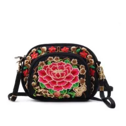Saco de zíper vintage - Estilo nacional étnico