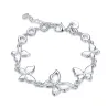 Modna bransoletka z motylami - srebro próby 925Bransoletki
