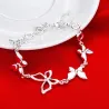 PulseraPulsera de moda con mariposas - 925 plata de ley