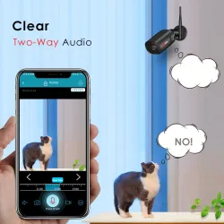 5 MP - 1920P HD - caméra de sécurité sans fil - 2 voies audio - WiFi - support Onvif - étanche