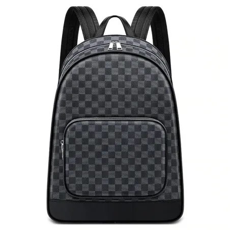 Polo backpack - plaid design - USB latausportti - vedenpitävä