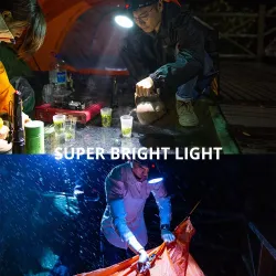 Farol conduzido poderoso - sensor ir - 4-core super brilhante - impermeável