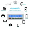 USB - 40W - 3.0 snellader - Led display - 5-poorts laadstationBatterijen & Opladers