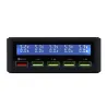 USB - 40W - 3.0 snabbladdare - Led display - 5-ports laddstation