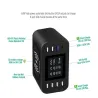 Qi trådlös laddare - snabbladdning 3.0 - 60W - 8-ports USB - laddstation