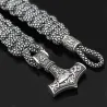 Vintage - braccialetti intrecciati viking - argento - camouflage