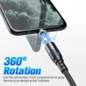 Micro usb - câble magnétique - type c - câble de charge