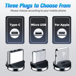Micro usb - magnetic cable - type c - charging wire