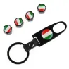 Italian lippu - ruostumaton teräs - musta - 4pcs/set - auton arvot