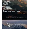 HDRC S602 - WiFi - FPV - 4K HD Dual Camera - Altitude Hold Mode - Pieghevole