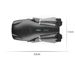 DronesHDRC S602 - WiFi - FPV - Cámara doble 4K HD - Modo de retención de altitud - plegable