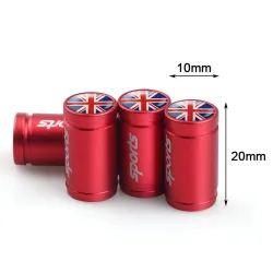 4Pcs - drapeau national uk - bouchons de valve
