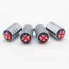 Aluminiumventilkapslar - Storbritannien flagga - 4 bitar