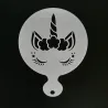 Unicorn coffee design - coffee art - stencils - 4 piecesCoffee ware