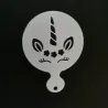 Unicorn coffee design - coffee art - stencils - 4 piecesCoffee ware