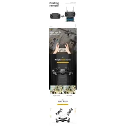 JDRC JD-20S JD20S - WiFi - FPV - Foldable - HD Camera - 0.3MP - Three Batteries