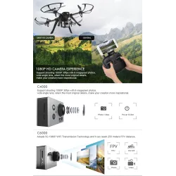 Eachine EX2H - WiFi - FPV - 1080P HD Camera - RTFDrones