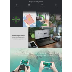 FUNSNAP iDol AI Gesture Recognigtion WIFI FPV With 1080P HD Camera - Foldable - RTF - Two Batteries