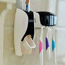 Dispensador de pasta de dentes automático - titular escova de dentes - acessórios de banheiro